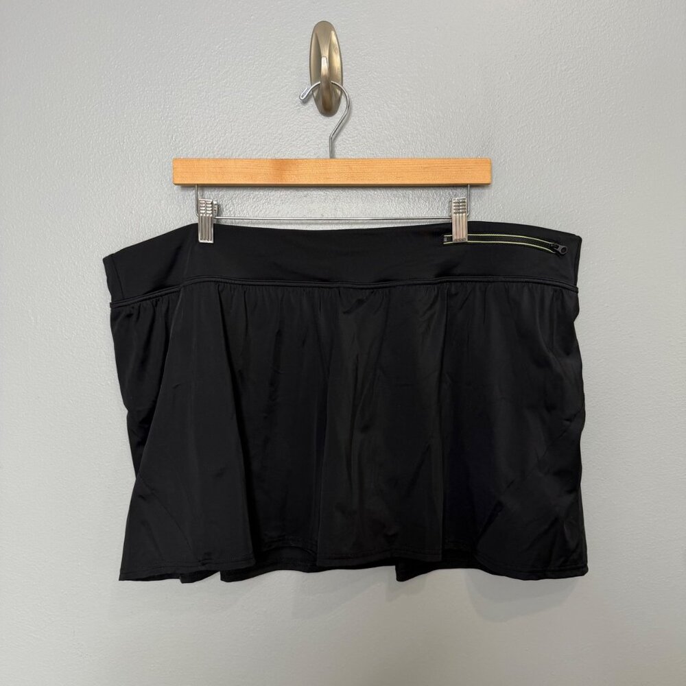 LANDS' END black swim skirt womens size 26W